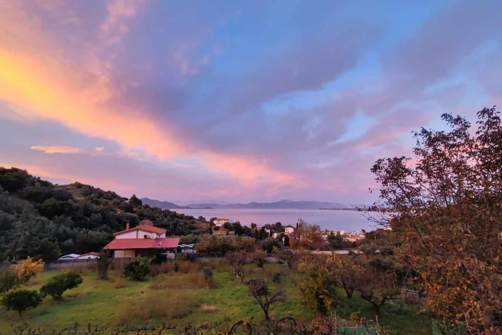 Ολόκληρος Όροφος Αγροτική Οικία Apartment Неос Пиргос Екстериор снимка